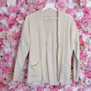 MICHAEL Michael Kors Cashmere Open Cardigan Sz M